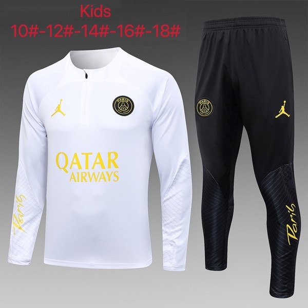 Ninos Chandal PSG 2023/24 Blanco Negro